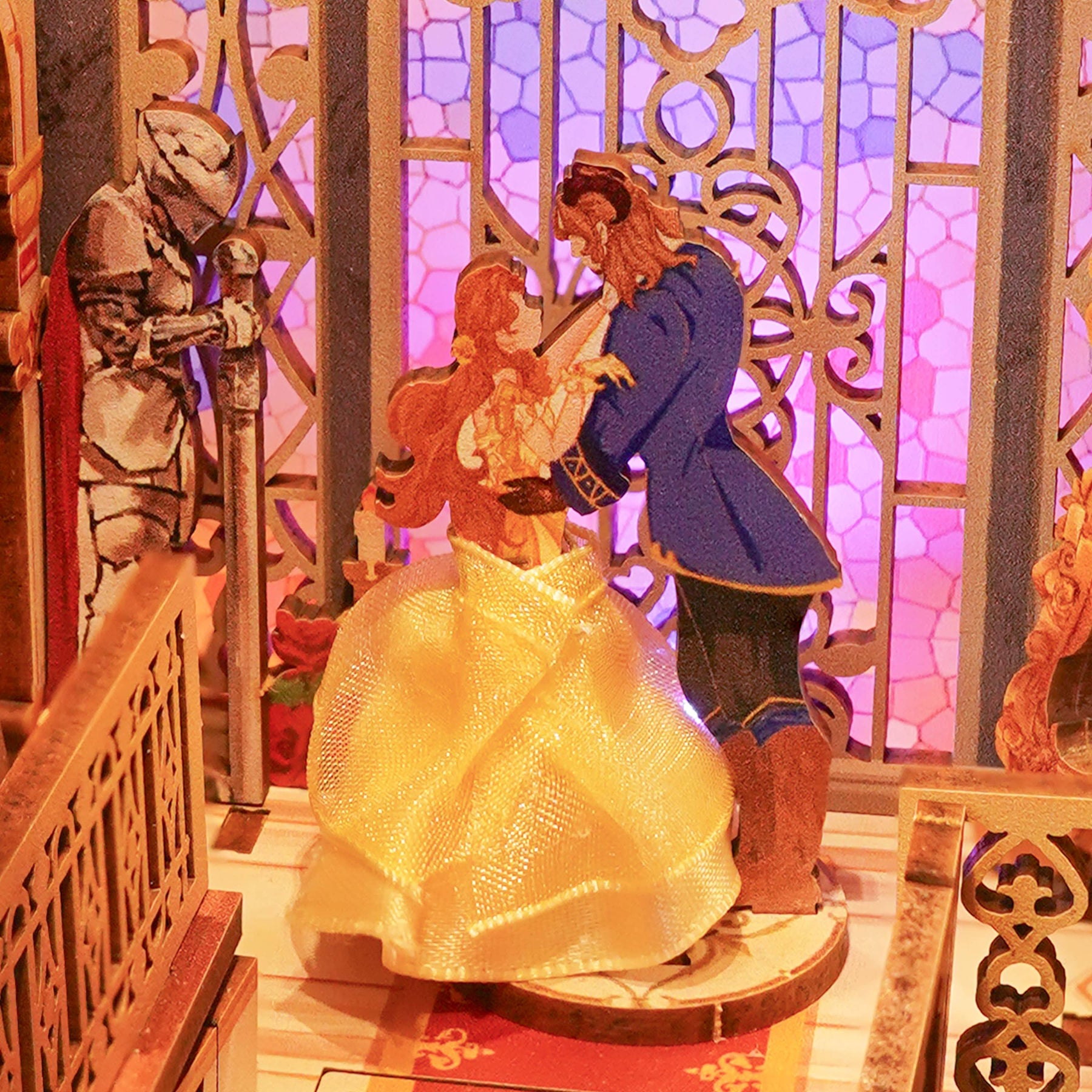 Hands Craft Model Kits > Other Model Kits DIY Book Nook Kit: Enchanted Rose w/ Dust Cover 810101583179 HTQ147