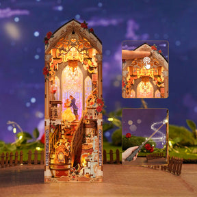 Hands Craft Model Kits > Other Model Kits DIY Book Nook Kit: Enchanted Rose w/ Dust Cover 810101583179 HTQ147