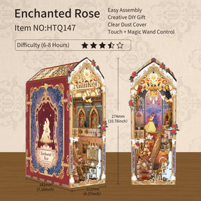 Hands Craft Model Kits > Other Model Kits DIY Book Nook Kit: Enchanted Rose w/ Dust Cover 810101583179 HTQ147