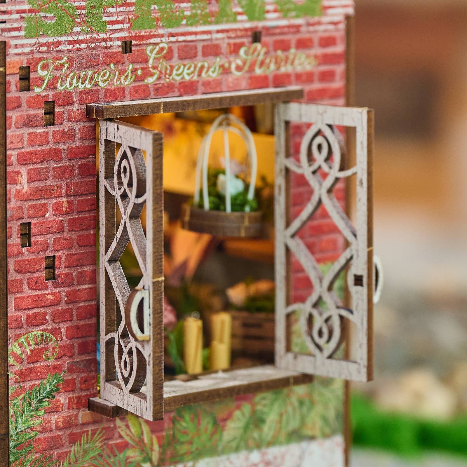 Hands Craft Model Kits > Other Model Kits DIY Book Nook Kit: Flower Shop 810101582479 MIN203