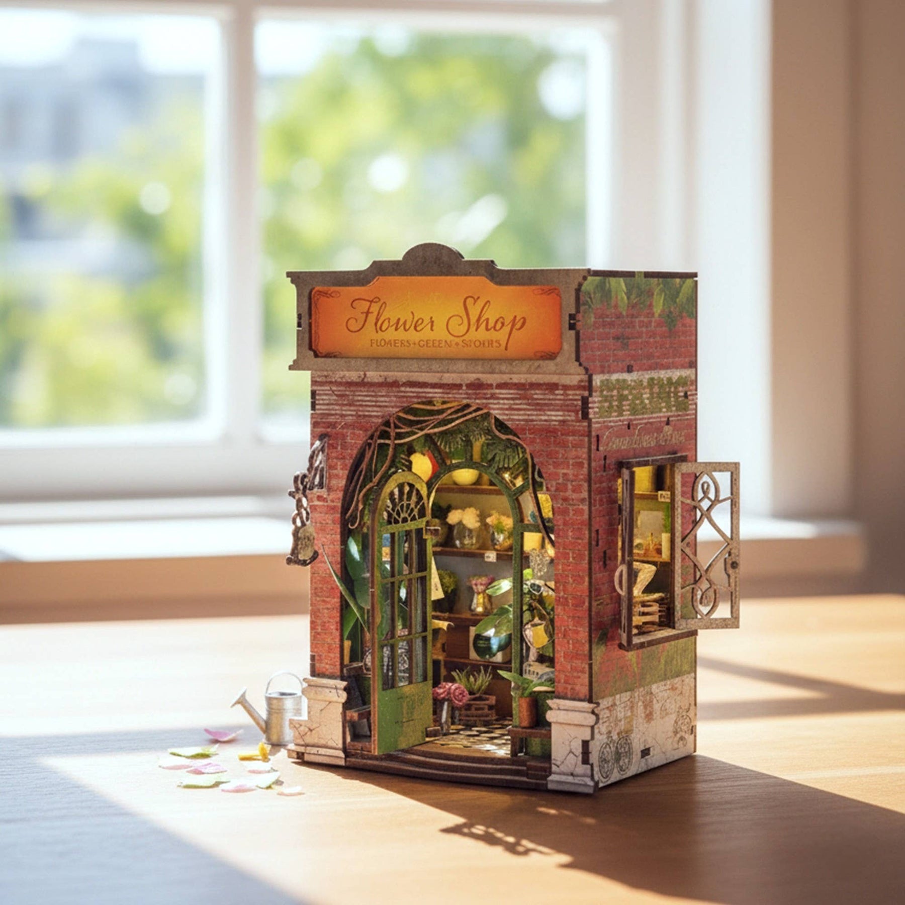 Hands Craft Model Kits > Other Model Kits DIY Book Nook Kit: Flower Shop 810101582479 MIN203