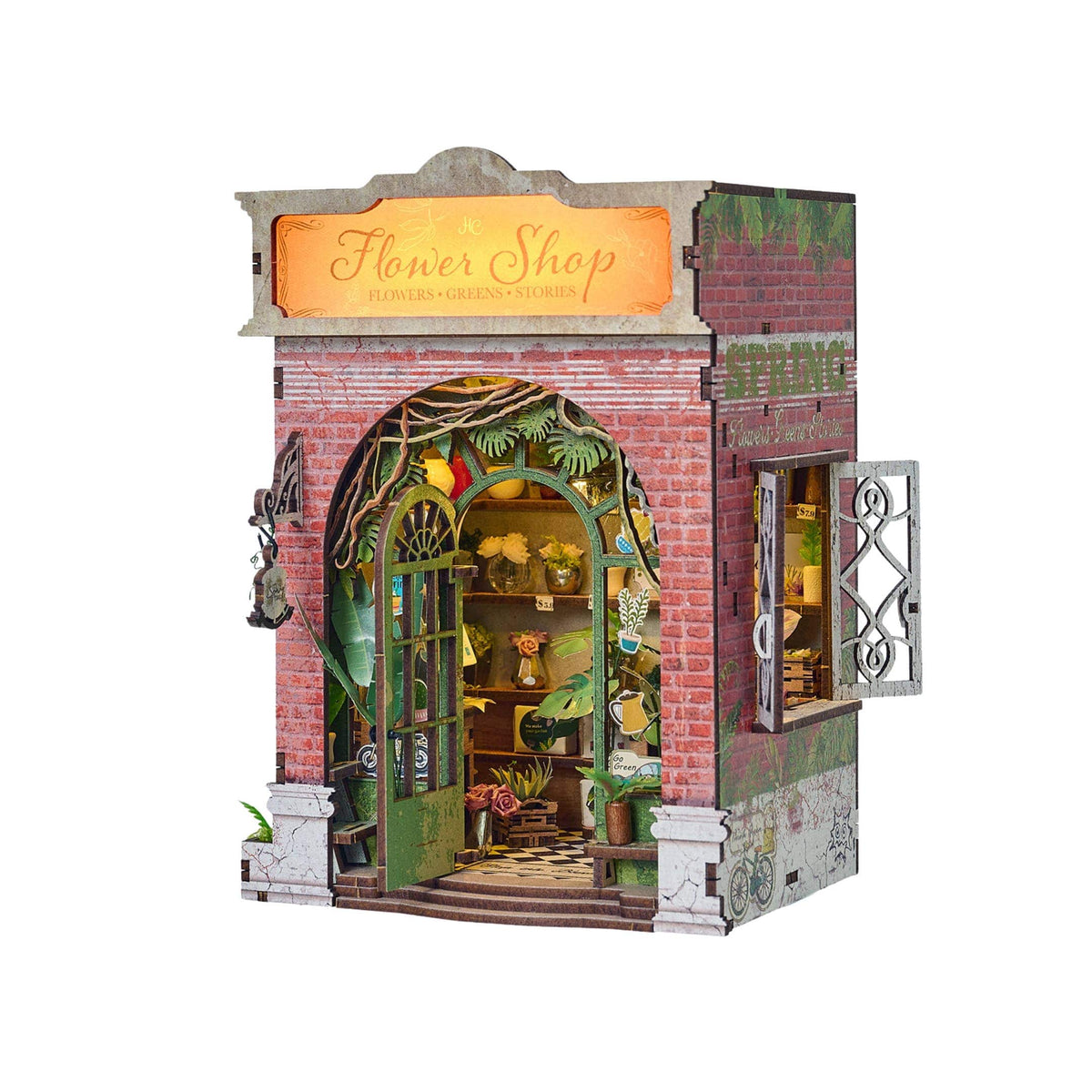 Hands Craft Model Kits > Other Model Kits DIY Book Nook Kit: Flower Shop 810101582479 MIN203