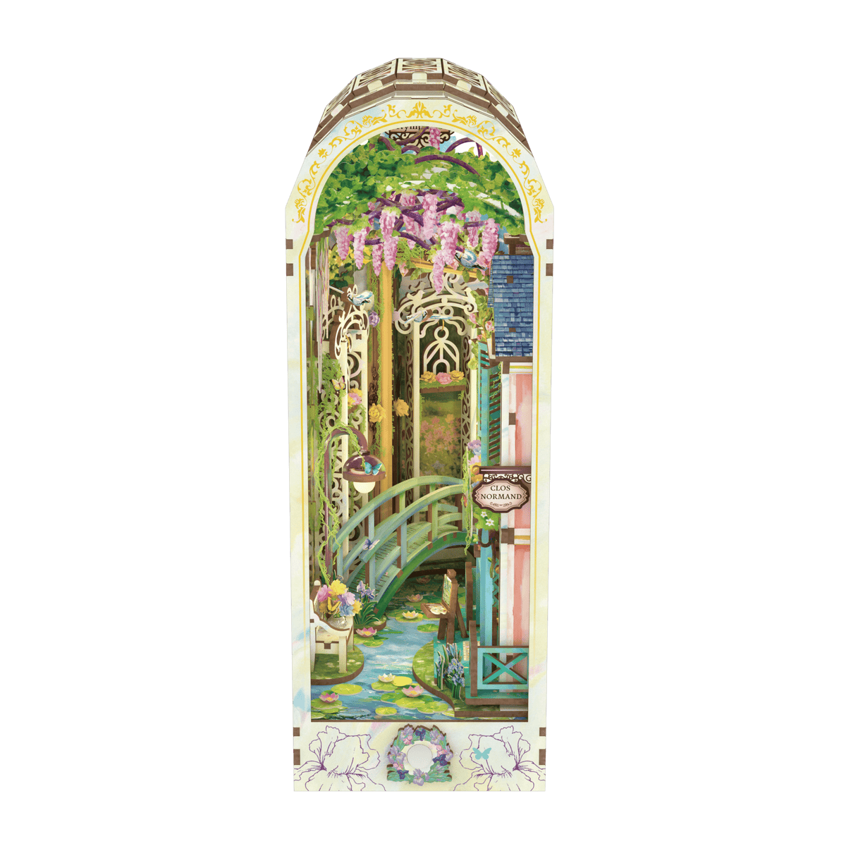 Hands Craft Model Kits > Other Model Kits DIY Book Nook Kit: Giverny Garden w/ Dust Cover 810101583186 HTQ138