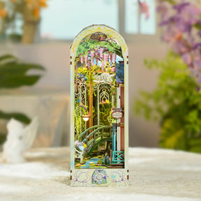 Hands Craft Model Kits > Other Model Kits DIY Book Nook Kit: Giverny Garden w/ Dust Cover 810101583186 HTQ138