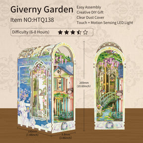 Hands Craft Model Kits > Other Model Kits DIY Book Nook Kit: Giverny Garden w/ Dust Cover 810101583186 HTQ138