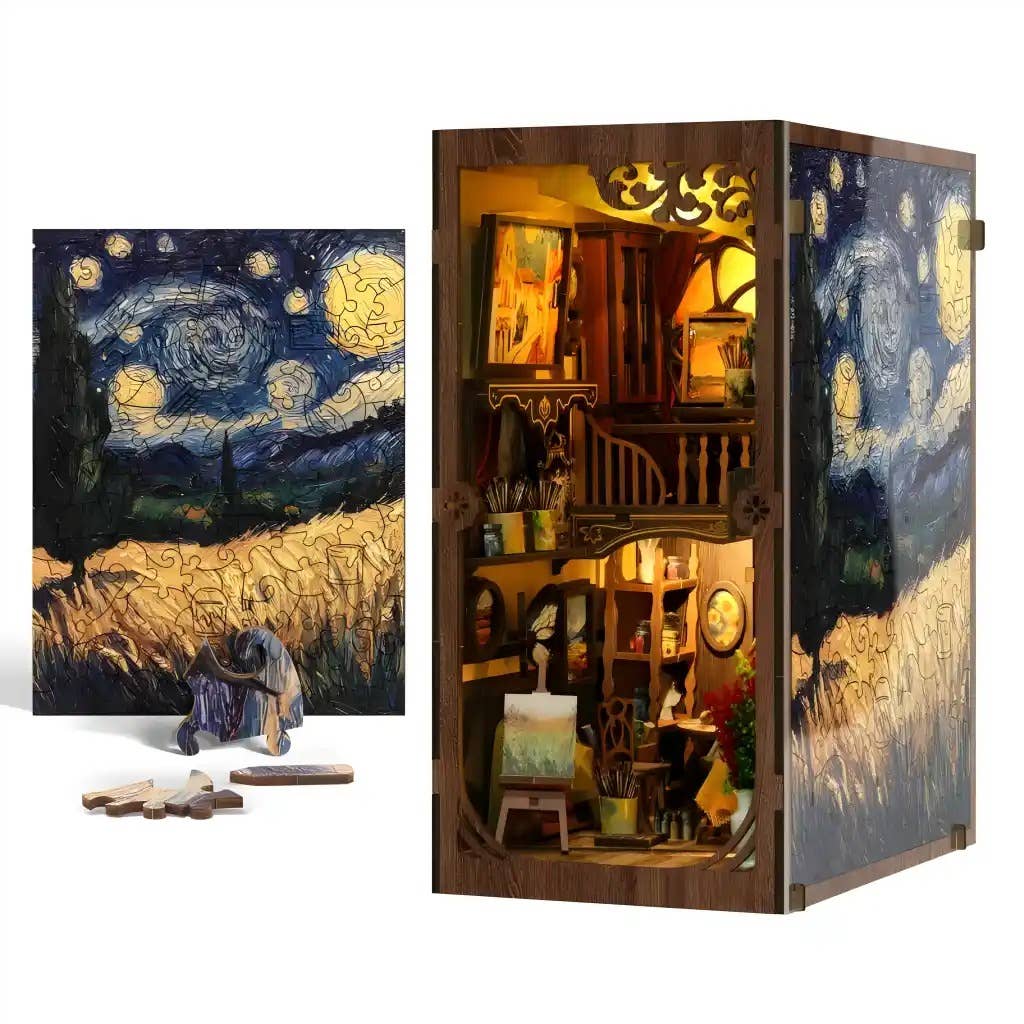 Hands Craft Model Kits > Other Model Kits DIY Book Nook Kit: Golden Twilight Studio 810101583636 BNH102