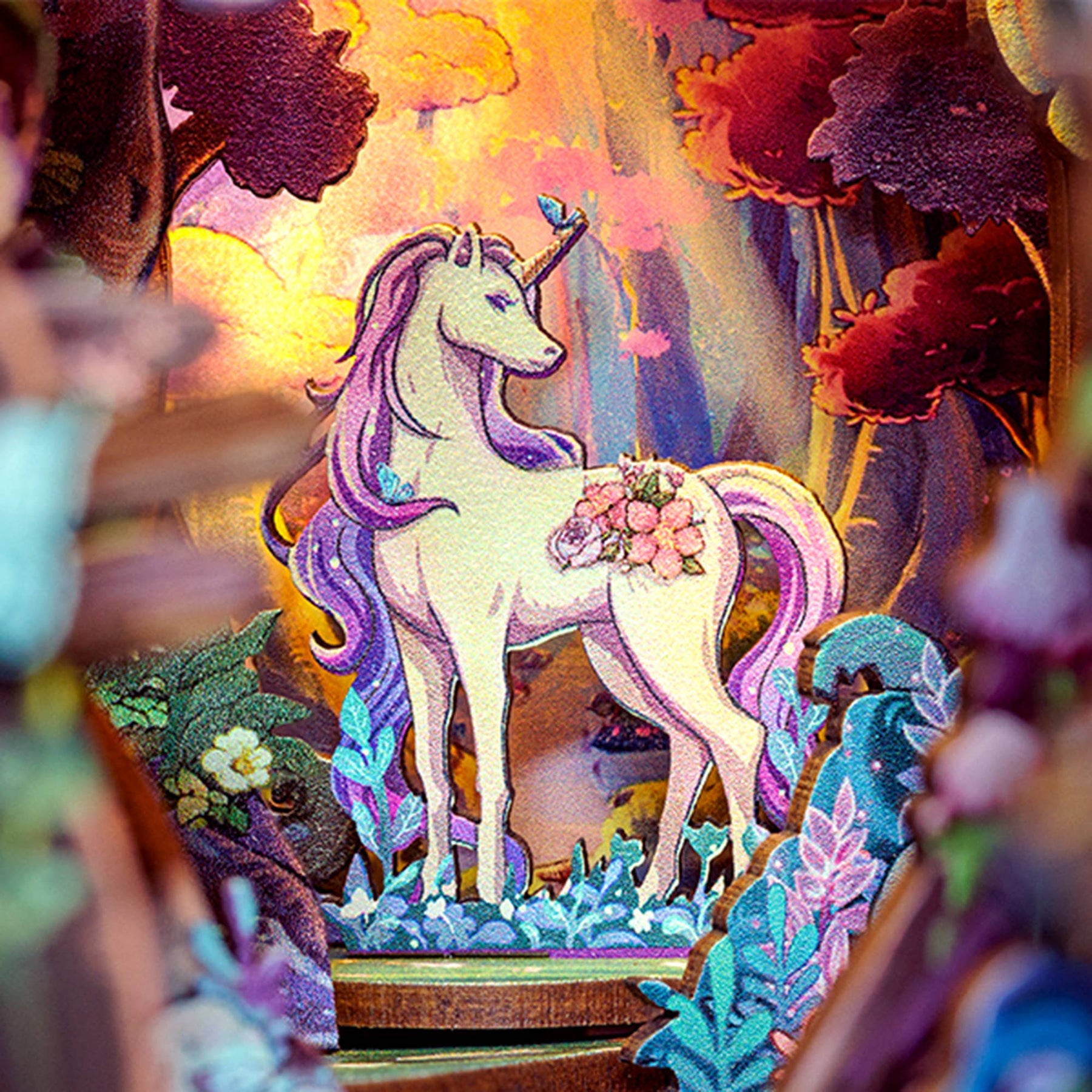 Hands Craft Model Kits > Other Model Kits DIY Book Nook Kit: Grace of the Forest w/ Dust Cover 810101582028 HCB301
