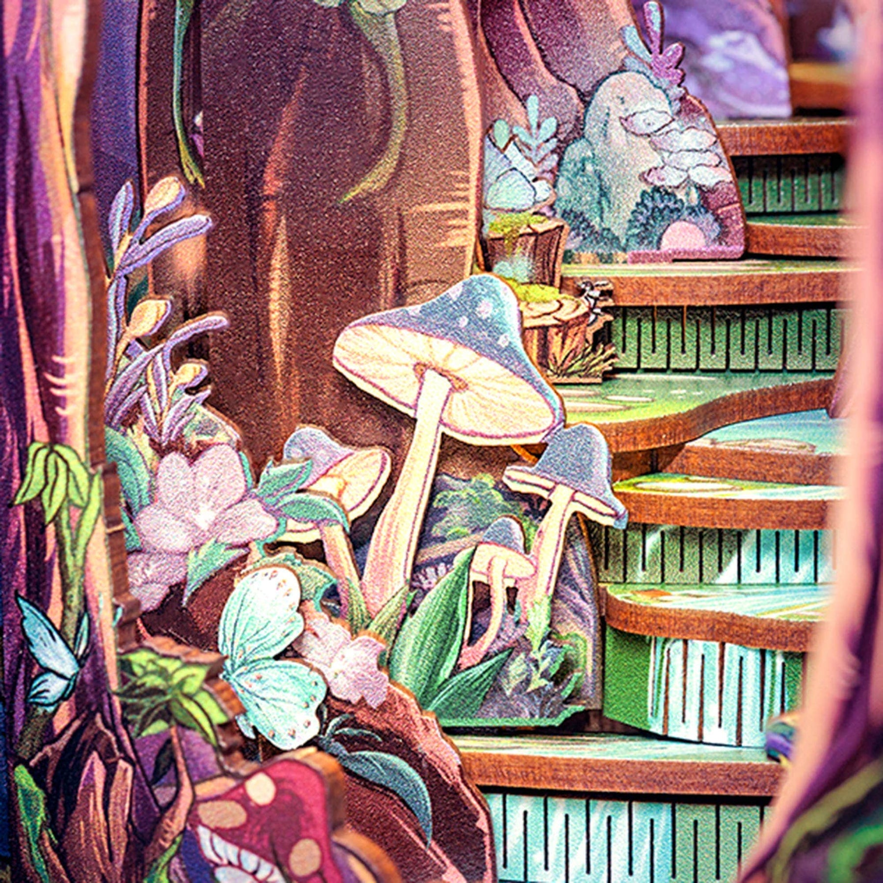 Hands Craft Model Kits > Other Model Kits DIY Book Nook Kit: Grace of the Forest w/ Dust Cover 810101582028 HCB301
