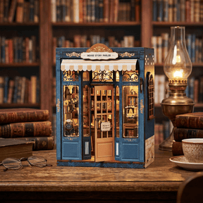 Hands Craft Model Kits > Other Model Kits DIY Book Nook Kit: Indigo Story Parlor 810101583629 BNH402