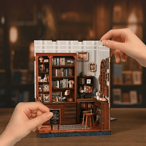 Hands Craft Model Kits > Other Model Kits DIY Book Nook Kit: Indigo Story Parlor 810101583629 BNH402