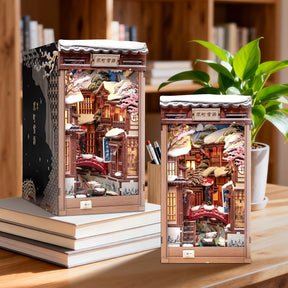 Hands Craft Model Kits > Other Model Kits DIY Book Nook Kit: Kyoto Snow Whisper 810101584091 HCB111