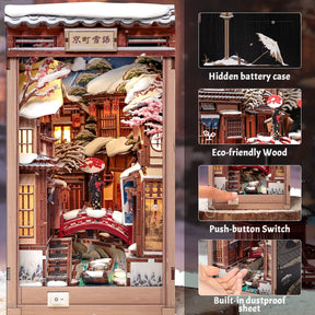 Hands Craft Model Kits > Other Model Kits DIY Book Nook Kit: Kyoto Snow Whisper 810101584091 HCB111