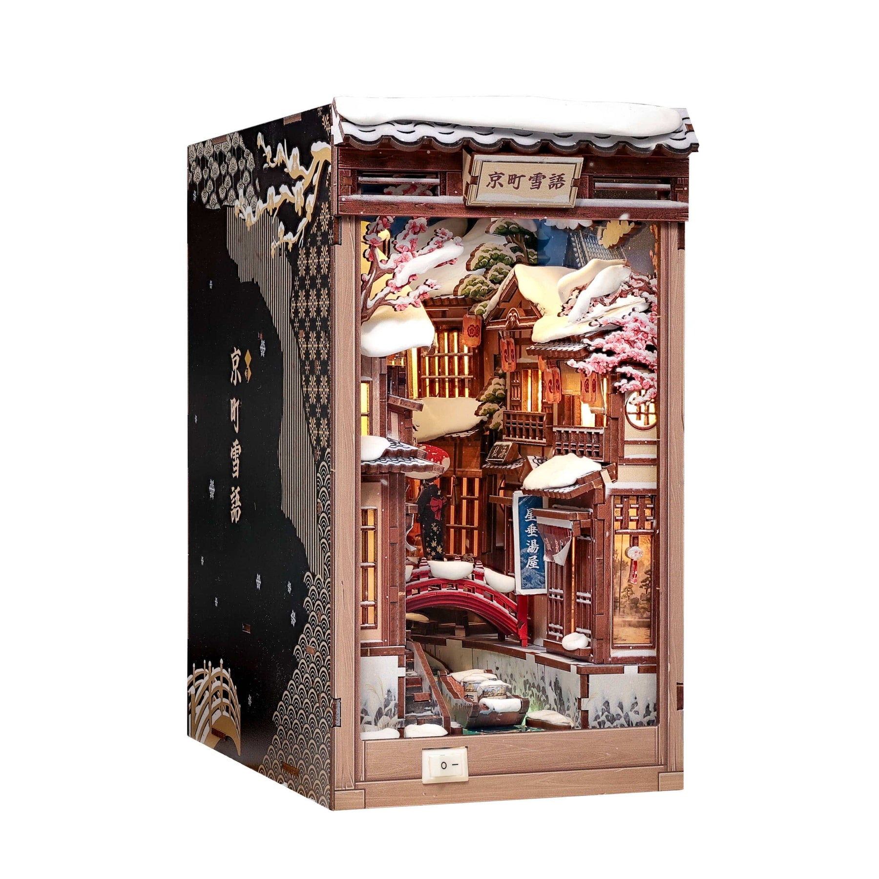 Hands Craft Model Kits > Other Model Kits DIY Book Nook Kit: Kyoto Snow Whisper 810101584091 HCB111