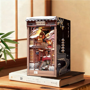 Hands Craft Model Kits > Other Model Kits DIY Book Nook Kit: Kyoto Snow Whisper 810101584091 HCB111