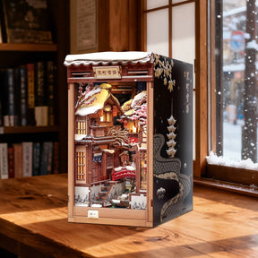 Hands Craft Model Kits > Other Model Kits DIY Book Nook Kit: Kyoto Snow Whisper 810101584091 HCB111