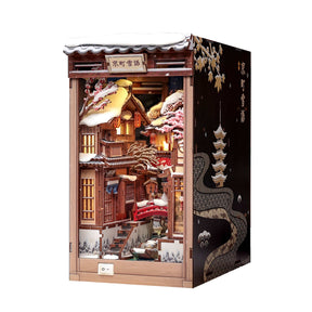 Hands Craft Model Kits > Other Model Kits DIY Book Nook Kit: Kyoto Snow Whisper 810101584091 HCB111