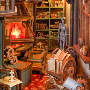 Hands Craft Model Kits > Other Model Kits DIY Book Nook Kit: Leonardo da Vinci w/ Dust Cover 810101582769 HTQ135