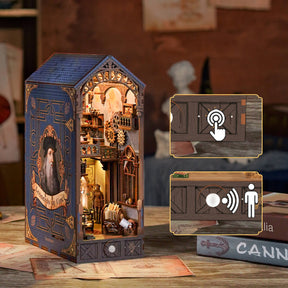 Hands Craft Model Kits > Other Model Kits DIY Book Nook Kit: Leonardo da Vinci w/ Dust Cover 810101582769 HTQ135