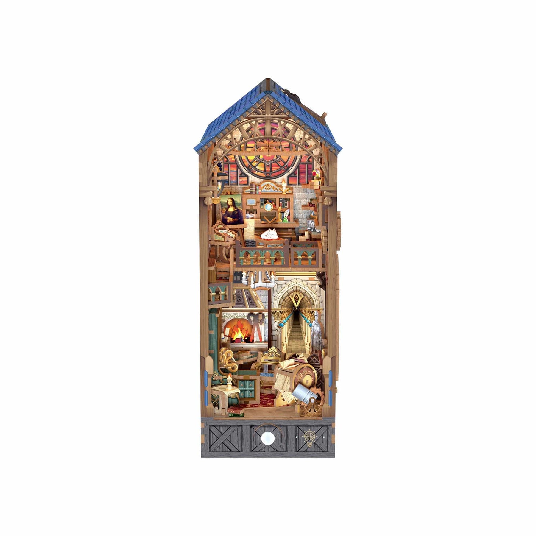 Hands Craft Model Kits > Other Model Kits DIY Book Nook Kit: Leonardo da Vinci w/ Dust Cover 810101582769 HTQ135