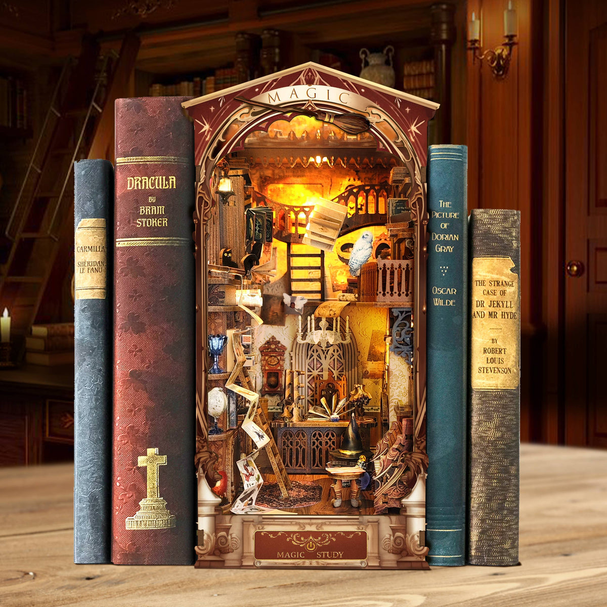 Hands Craft Model Kits > Other Model Kits DIY Book Nook Kit: Magic Study 810101583698 BNH103