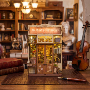 Hands Craft Model Kits > Other Model Kits DIY Book Nook Kit: Main Street Books 810101583346 MIN206