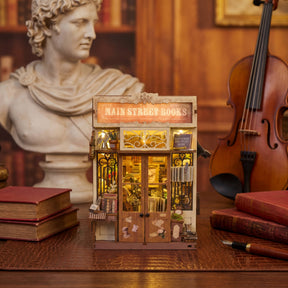 Hands Craft Model Kits > Other Model Kits DIY Book Nook Kit: Main Street Books 810101583346 MIN206