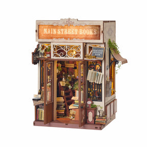 Hands Craft Model Kits > Other Model Kits DIY Book Nook Kit: Main Street Books 810101583346 MIN206