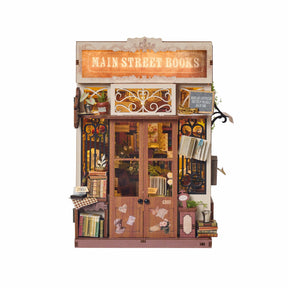 Hands Craft Model Kits > Other Model Kits DIY Book Nook Kit: Main Street Books 810101583346 MIN206