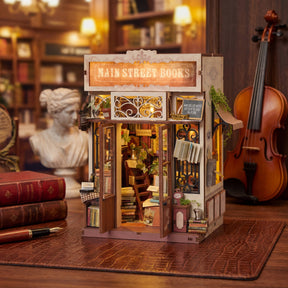 Hands Craft Model Kits > Other Model Kits DIY Book Nook Kit: Main Street Books 810101583346 MIN206