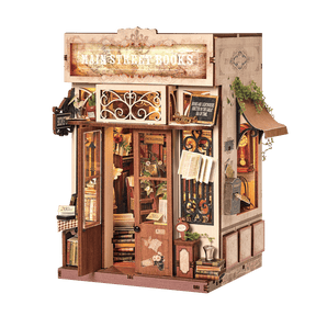Hands Craft Model Kits > Other Model Kits DIY Book Nook Kit: Main Street Books 810101583346 MIN206
