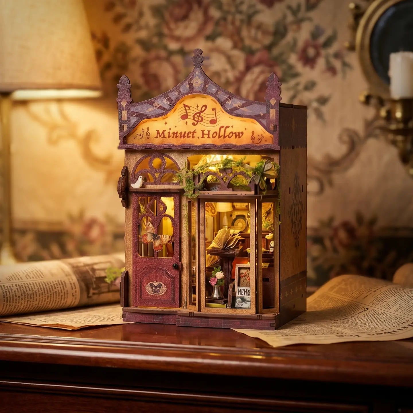 Hands Craft Model Kits > Other Model Kits DIY Book Nook Kit: Minuet Hollow 810101583919 MIN208