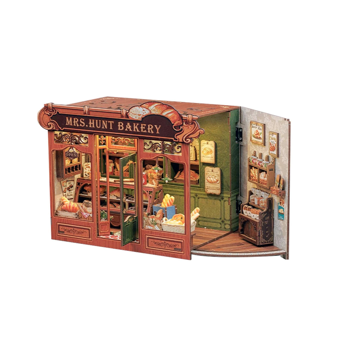 Hands Craft Model Kits > Other Model Kits Diy Book Nook Kit: Mrs. Hunt Bakery 810101582226 HCB501