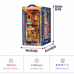 Hands Craft Model Kits > Other Model Kits DIY Book Nook Kit: Plaza de los Muertos 810101584084 HCB110