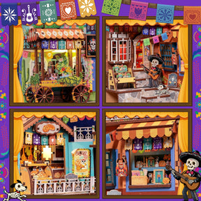 Hands Craft Model Kits > Other Model Kits DIY Book Nook Kit: Plaza de los Muertos 810101584084 HCB110