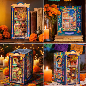 Hands Craft Model Kits > Other Model Kits DIY Book Nook Kit: Plaza de los Muertos 810101584084 HCB110