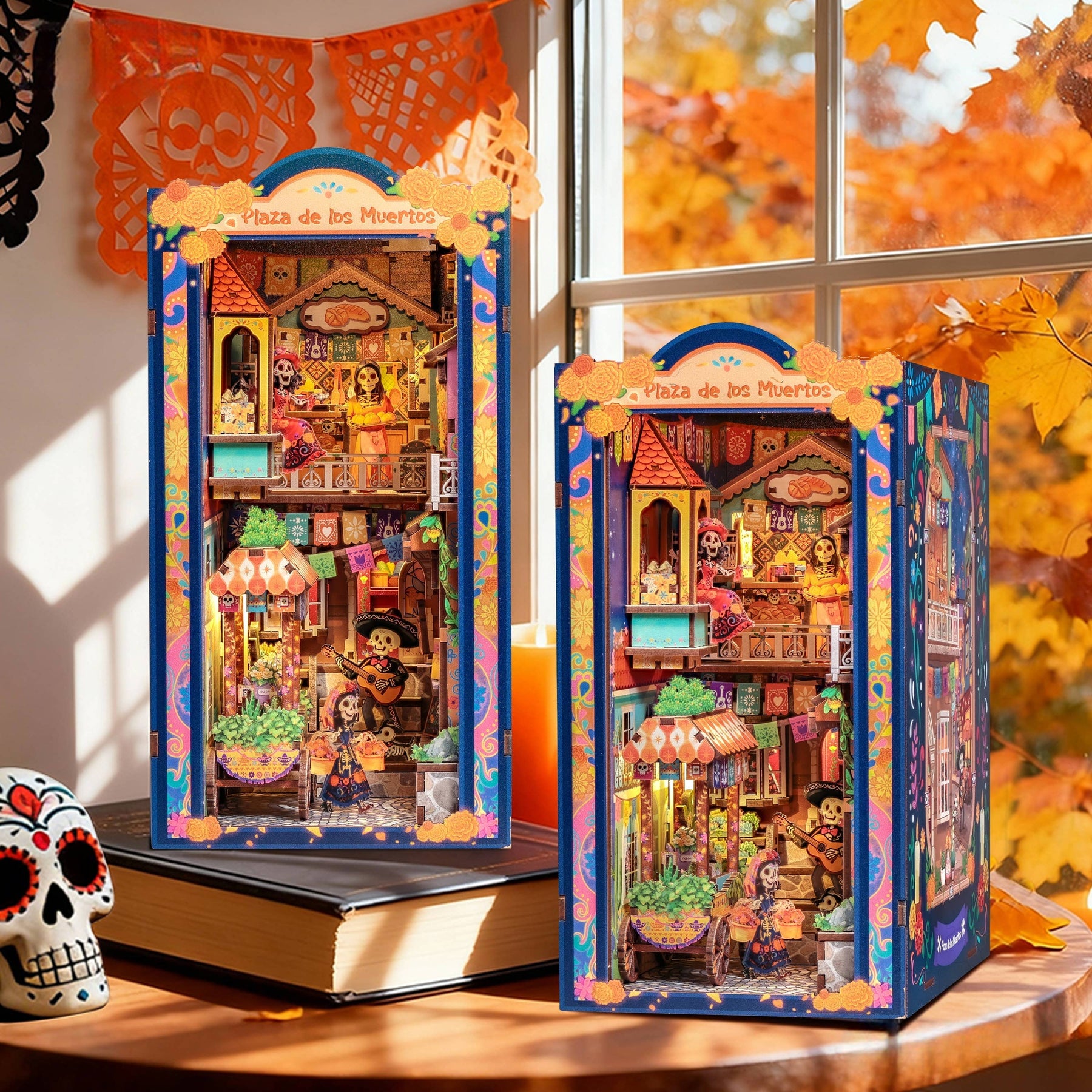 Hands Craft Model Kits > Other Model Kits DIY Book Nook Kit: Plaza de los Muertos 810101584084 HCB110