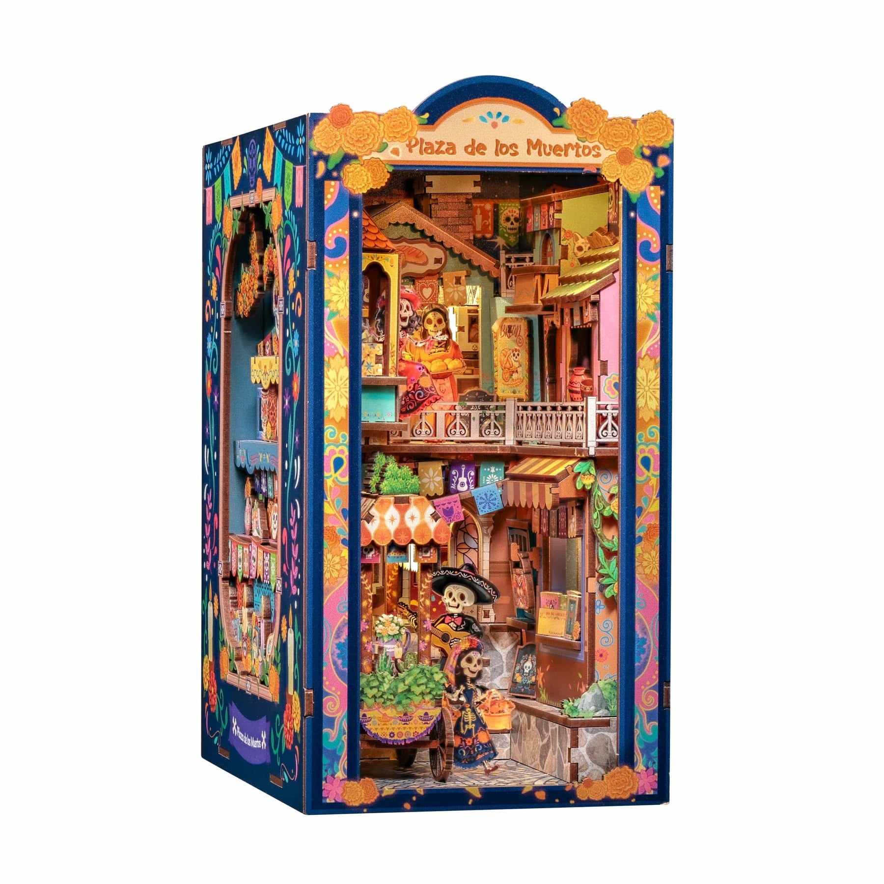 Hands Craft Model Kits > Other Model Kits DIY Book Nook Kit: Plaza de los Muertos 810101584084 HCB110