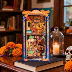 Hands Craft Model Kits > Other Model Kits DIY Book Nook Kit: Plaza de los Muertos 810101584084 HCB110
