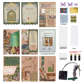 Hands Craft Model Kits > Other Model Kits DIY Book Nook Kit: Shakespeare's Verse with Dust Cover 6971683351298 TQ129