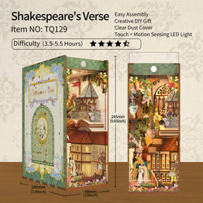 Hands Craft Model Kits > Other Model Kits DIY Book Nook Kit: Shakespeare's Verse with Dust Cover 6971683351298 TQ129