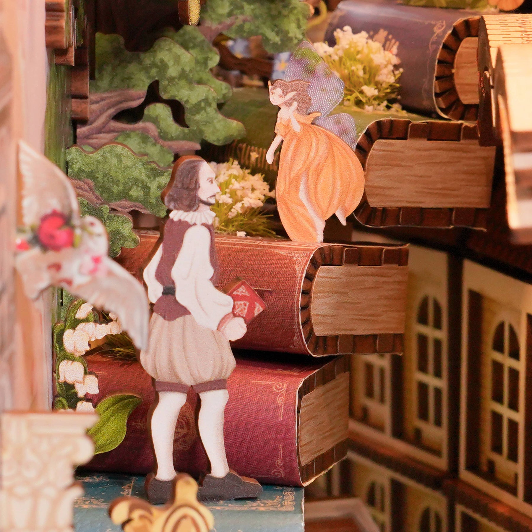 Hands Craft Model Kits > Other Model Kits DIY Book Nook Kit: Shakespeare's Verse with Dust Cover 6971683351298 TQ129