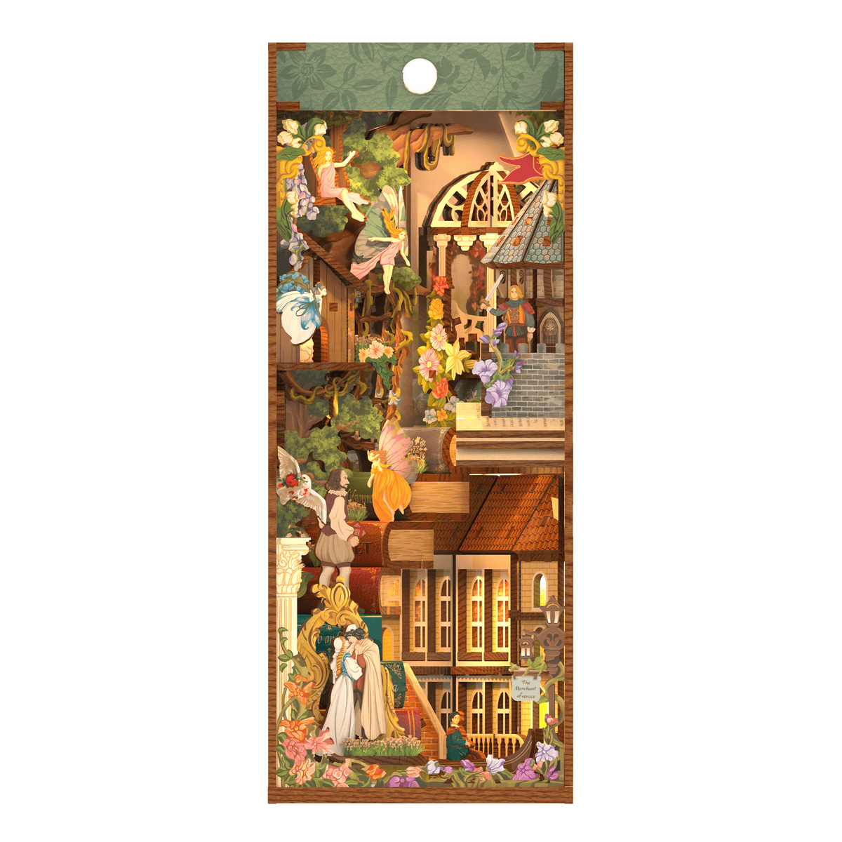 Hands Craft Model Kits > Other Model Kits DIY Book Nook Kit: Shakespeare's Verse with Dust Cover 6971683351298 TQ129