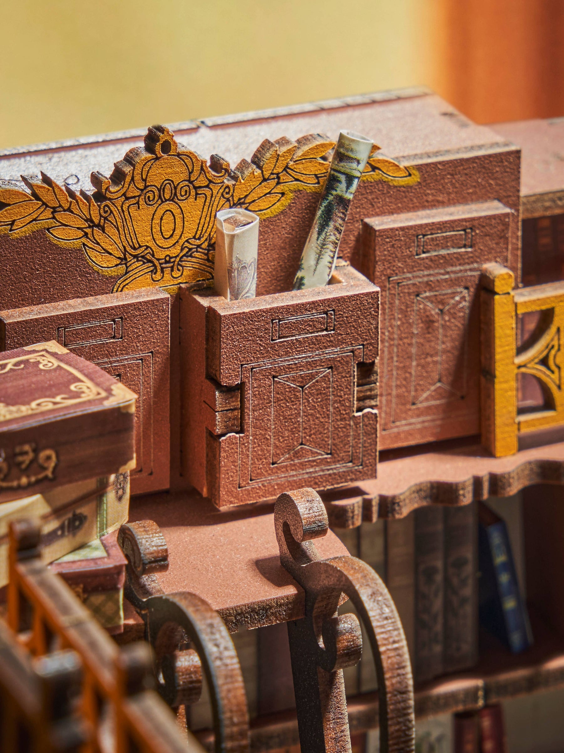 Hands Craft Model Kits > Other Model Kits DIY Book Nook Kit: Silent Corner Study 810101582271 TGE02