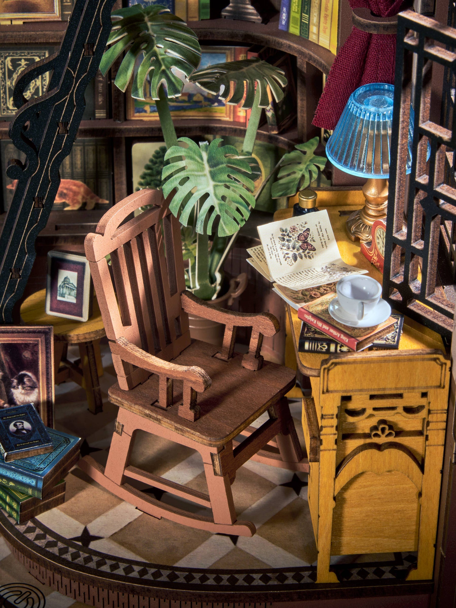 Hands Craft Model Kits > Other Model Kits DIY Book Nook Kit: Silent Corner Study 810101582271 TGE02