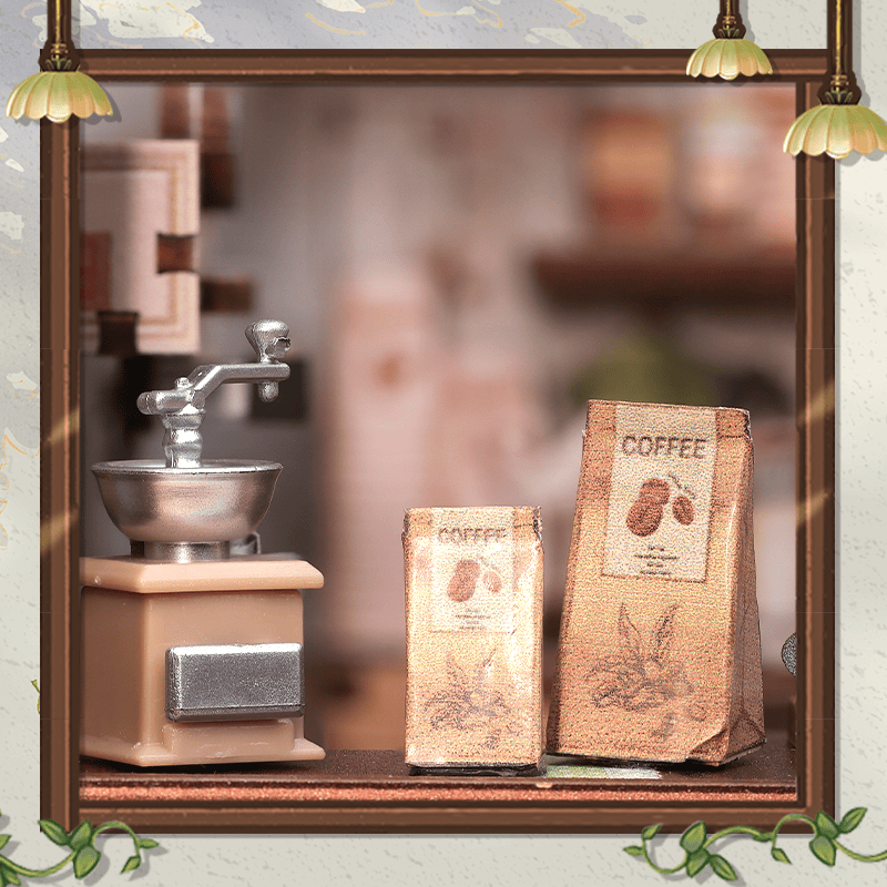 Hands Craft Model Kits > Other Model Kits DIY Book Nook Kit: Sunny Café 810101582813 HCB406
