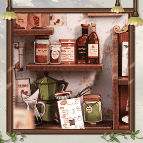 Hands Craft Model Kits > Other Model Kits DIY Book Nook Kit: Sunny Café 810101582813 HCB406
