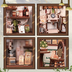 Hands Craft Model Kits > Other Model Kits DIY Book Nook Kit: Sunny Café 810101582813 HCB406