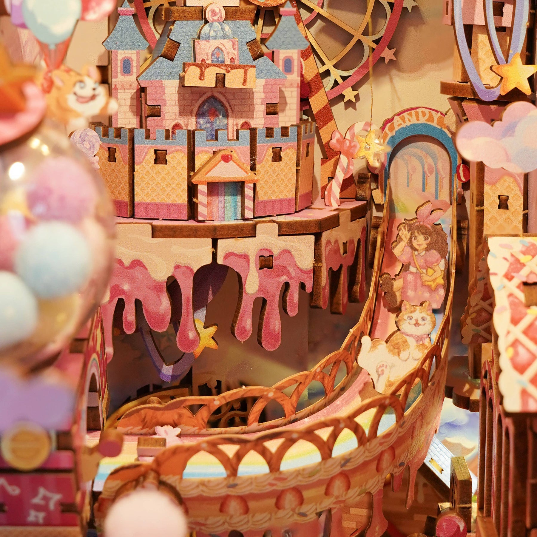 Hands Craft Model Kits > Other Model Kits DIY Book Nook Kit: Sweet Dream w/ Dust Cover 810101583308 HTQ145