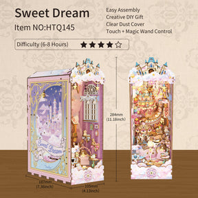 Hands Craft Model Kits > Other Model Kits DIY Book Nook Kit: Sweet Dream w/ Dust Cover 810101583308 HTQ145