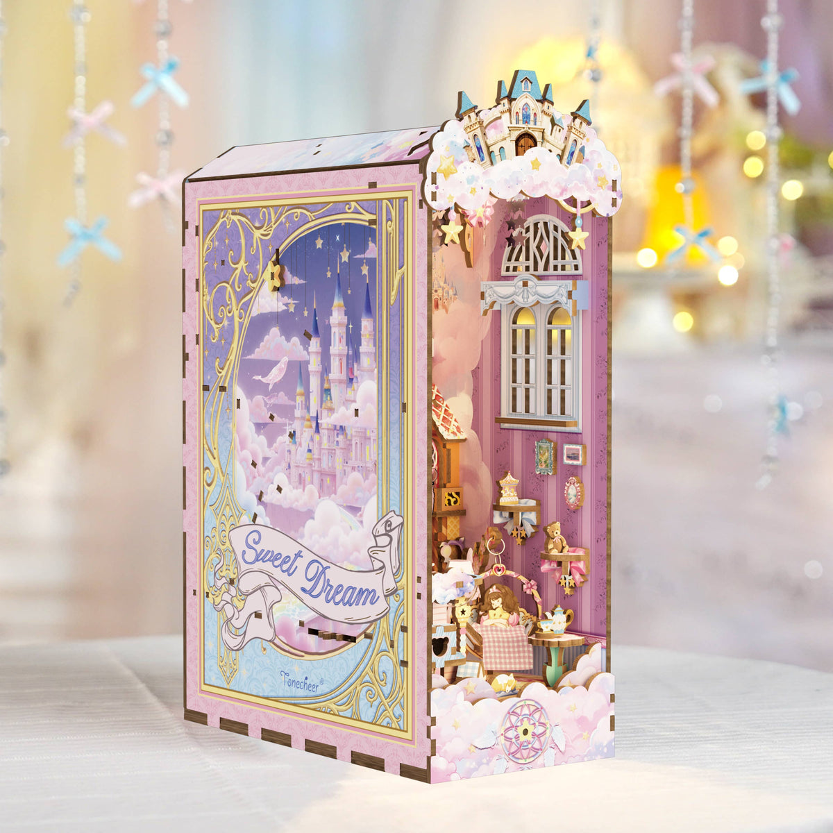 Hands Craft Model Kits > Other Model Kits DIY Book Nook Kit: Sweet Dream w/ Dust Cover 810101583308 HTQ145